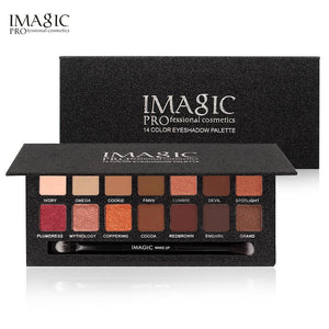 IMAGIC 14 Color Matte Nude Eye Shadow Pallete Cosmetics 