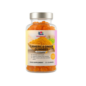 Turmeric &amp; Ginger Gummies 120ct- Joint Support, Immune Boost, Vegan Friendly